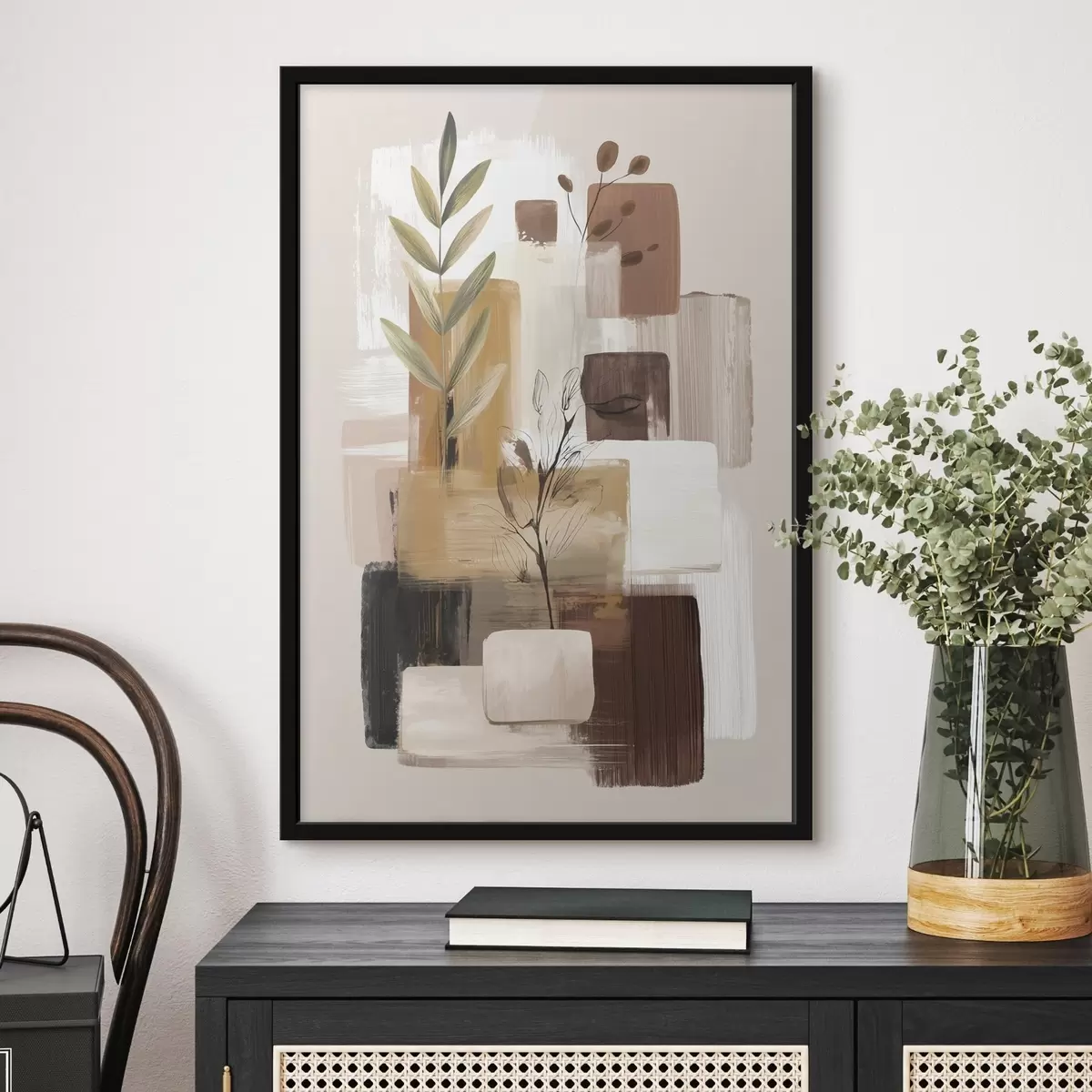Poster Abstraction des feuilles f46394