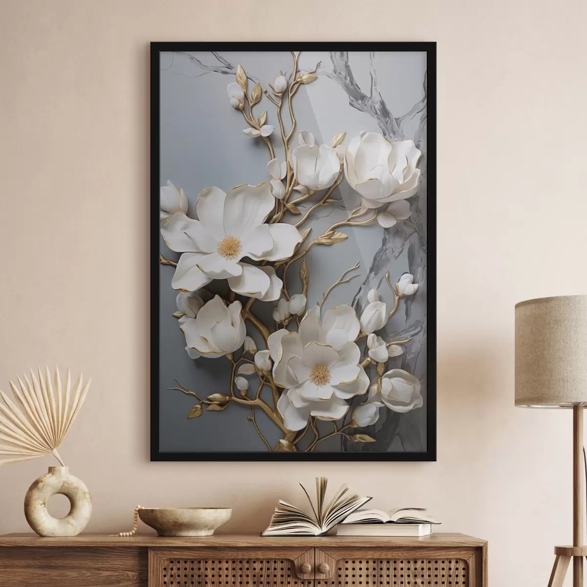 Poster Fleurs abstraites f46401
