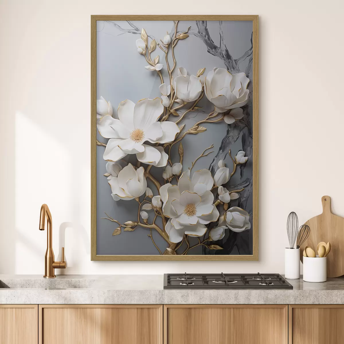 Poster Fleurs abstraites f46401
