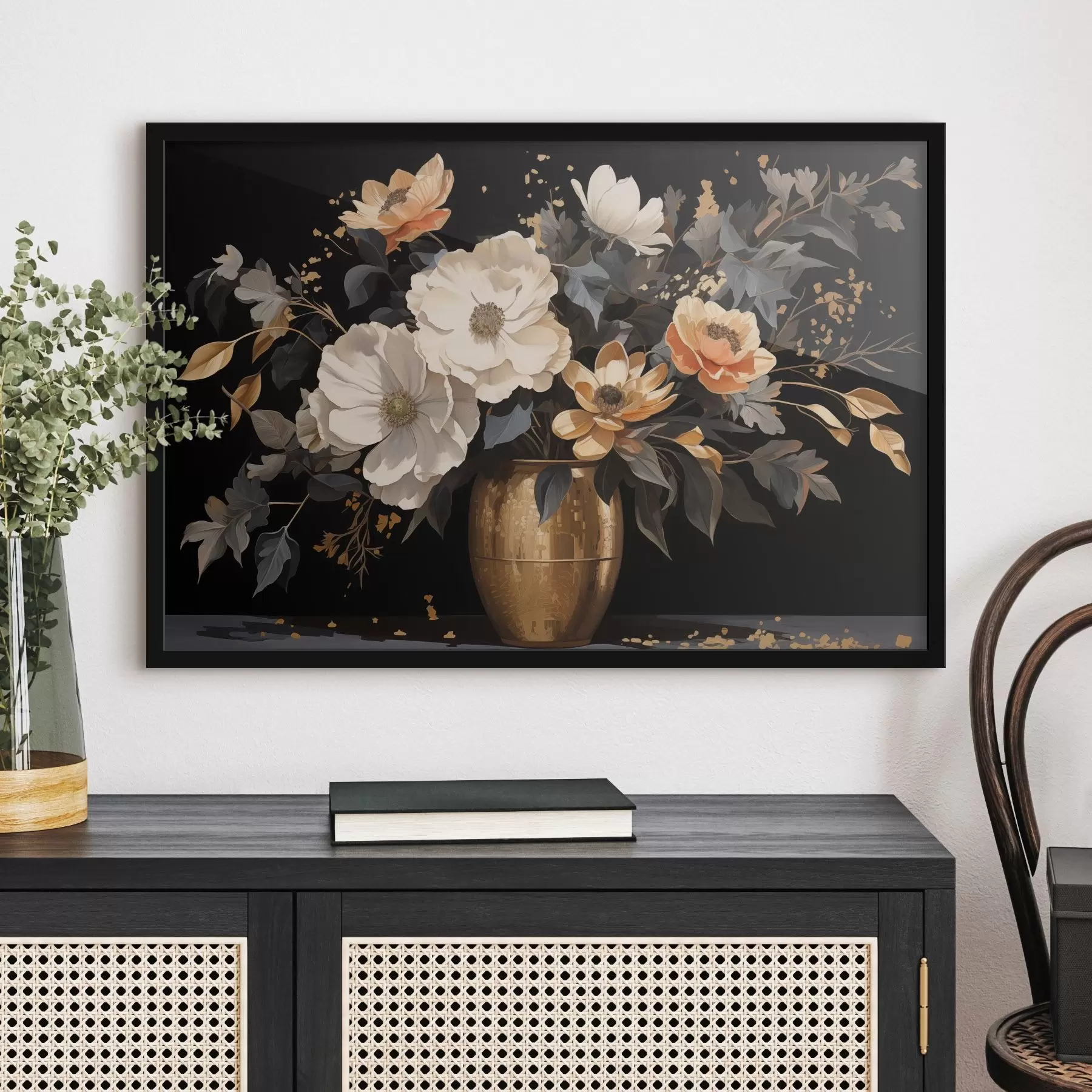 Papier peint Bouquet dans un vase f46402