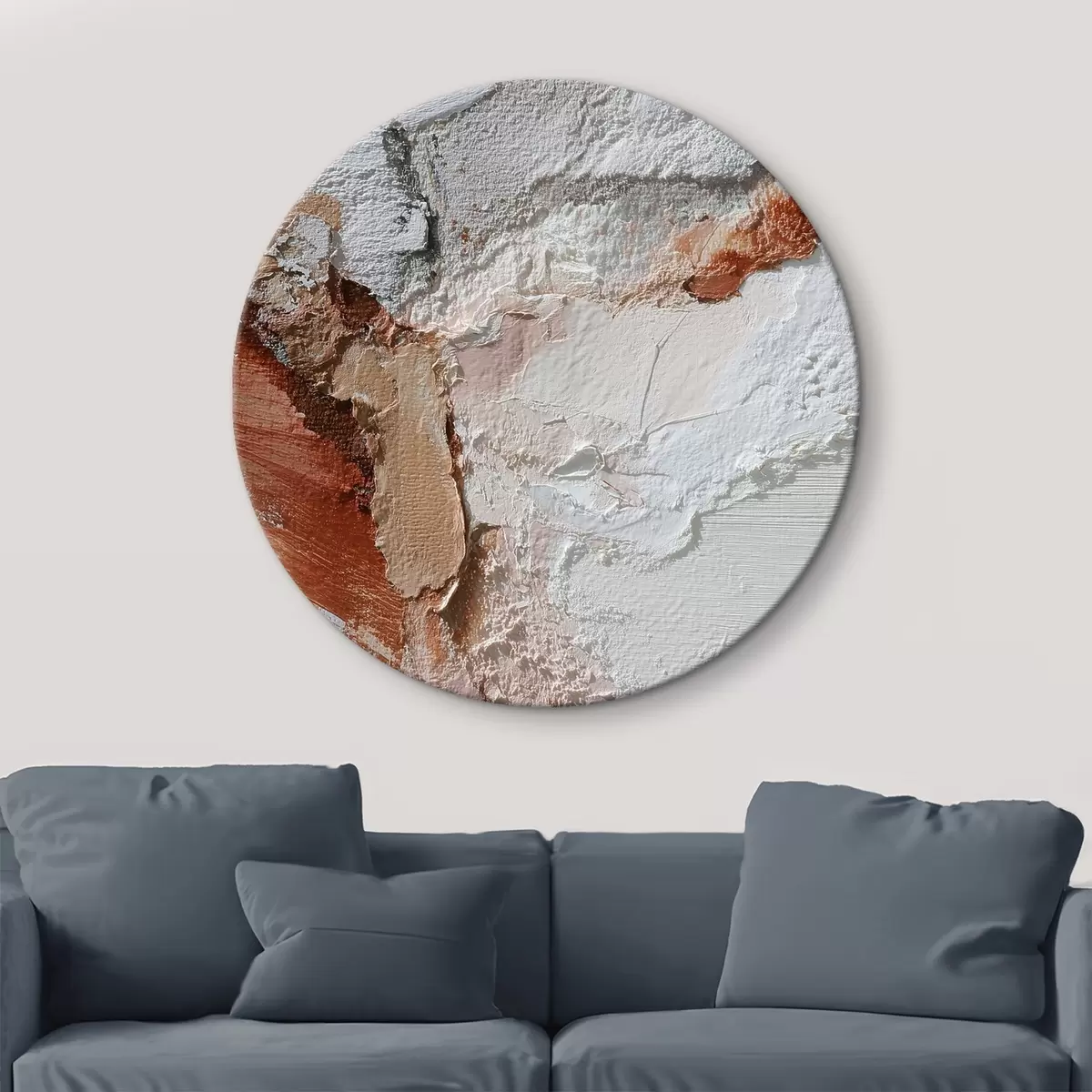 Tableaux rondes Traits texturés r46391