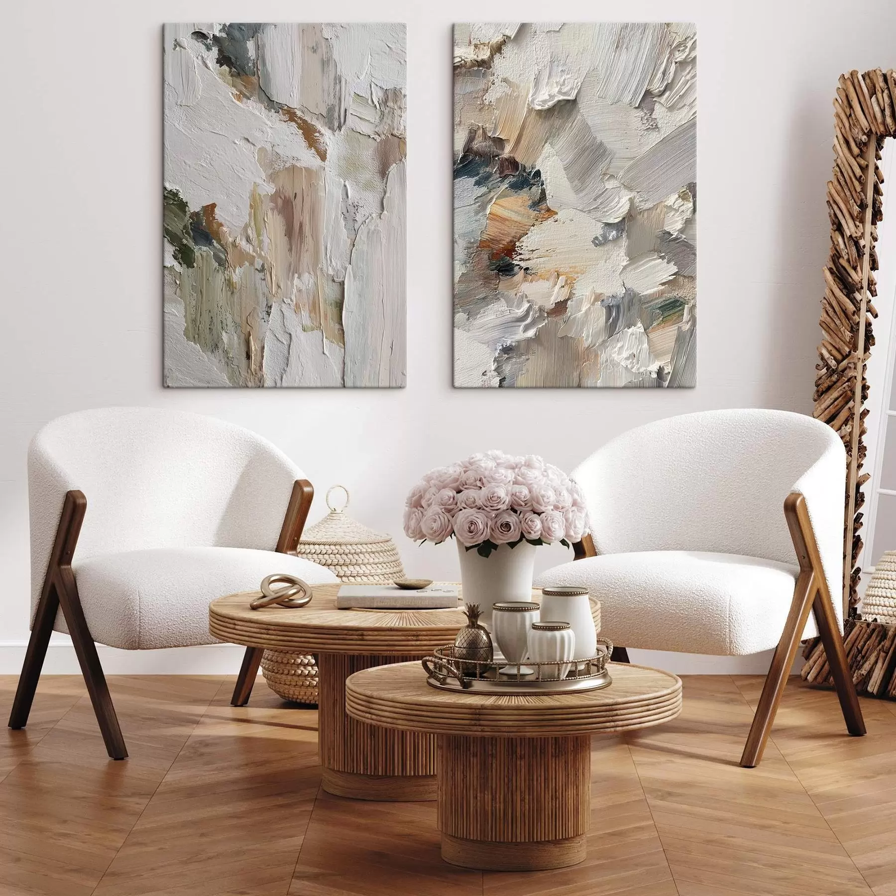 Tableau Texture abstraite en impasto m00916