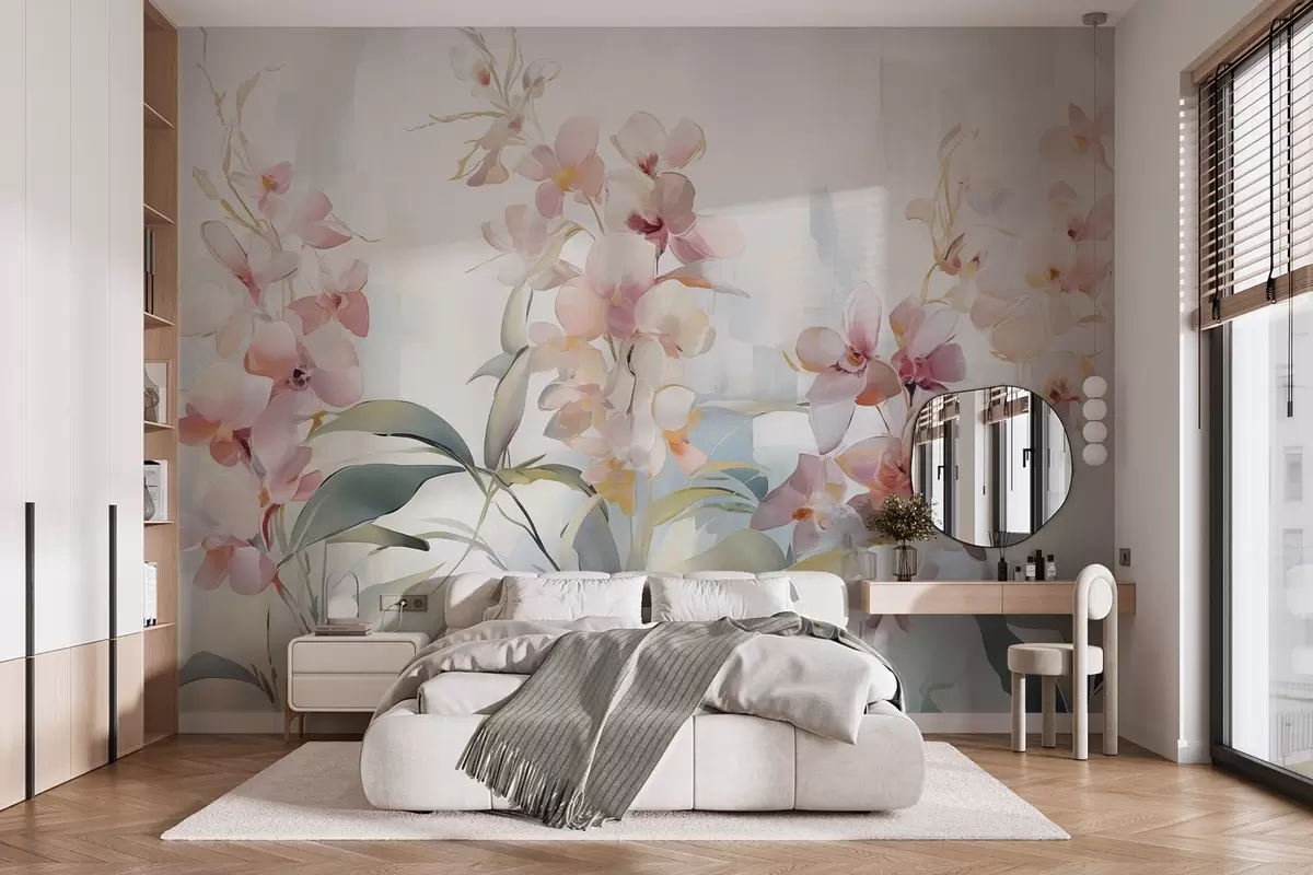 Papier peint Fleurs abstraites w04776