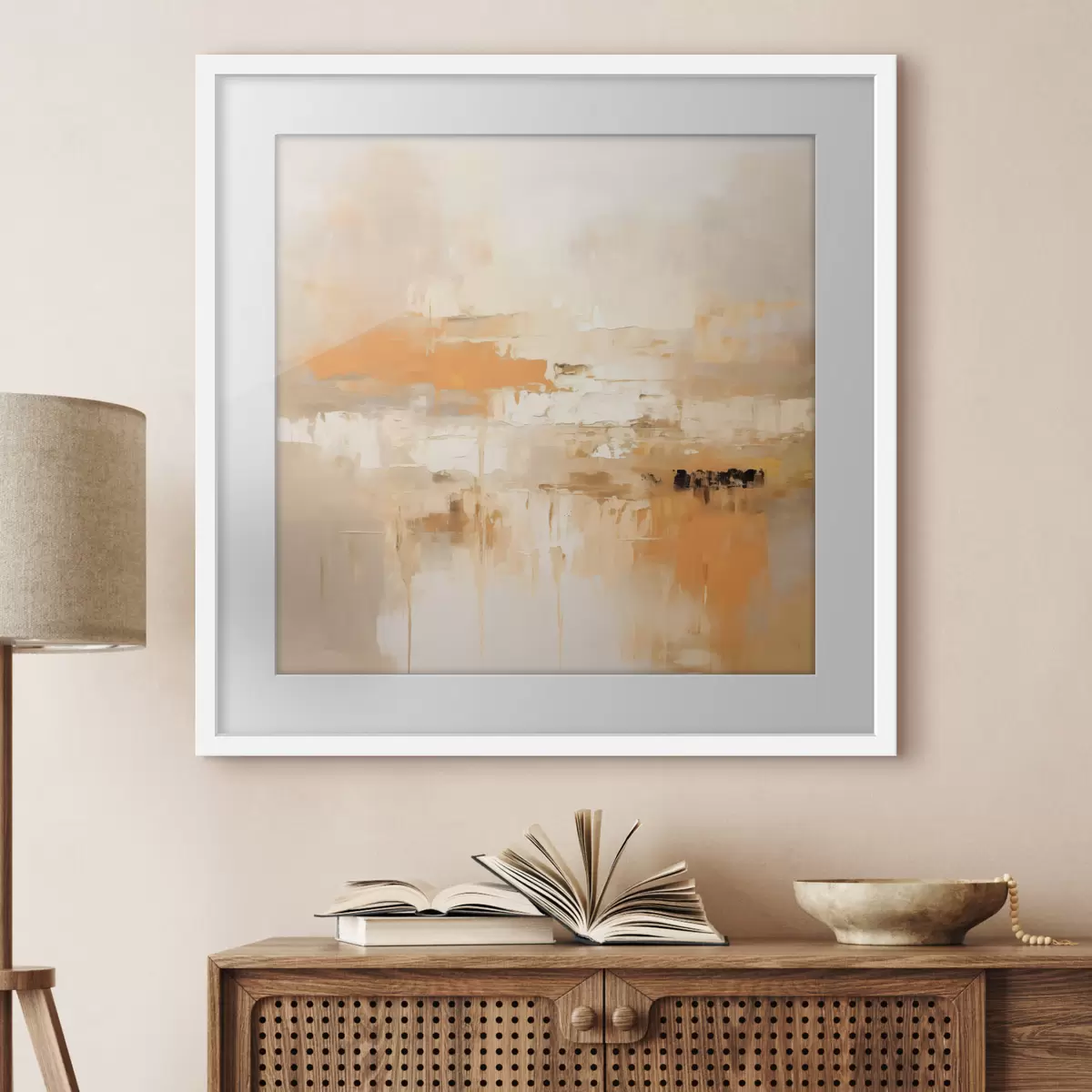 Poster Paysage et lueur f46314