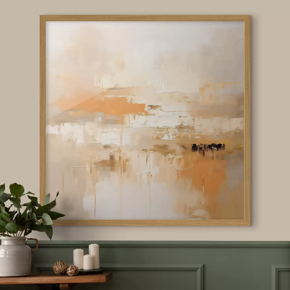 Poster Paysage et lueur f46314