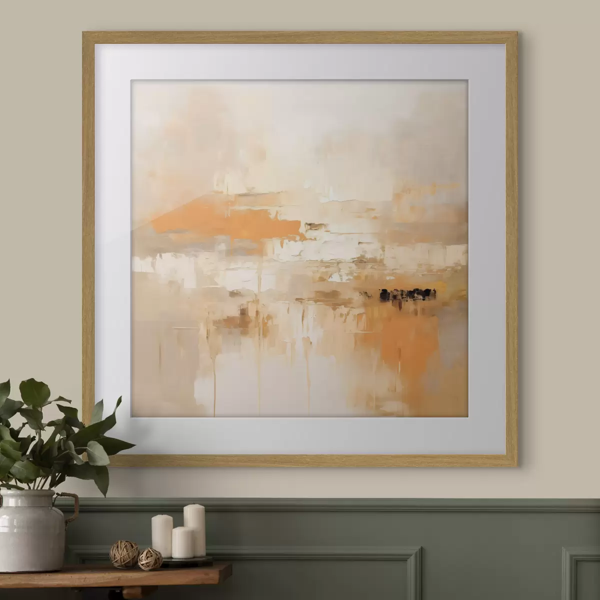 Poster Paysage et lueur f46314