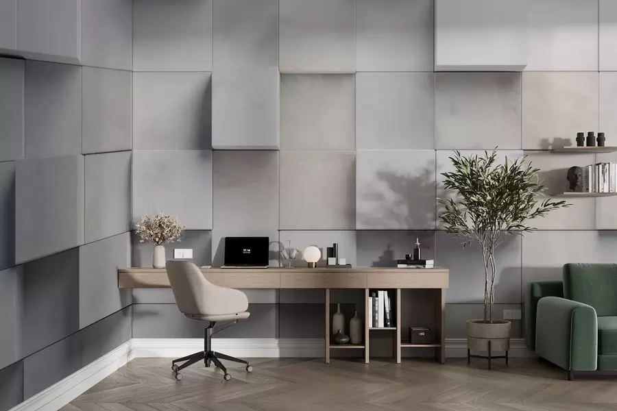 Papier peint Blocs carrés w04806