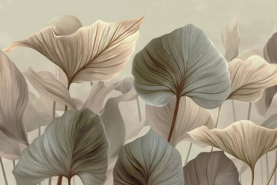 Papier peint Feuilles w04848