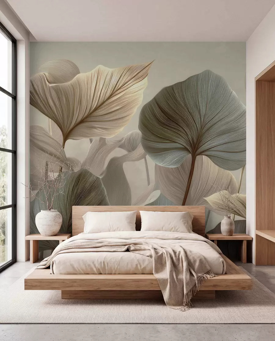 Papier peint Feuilles w04848