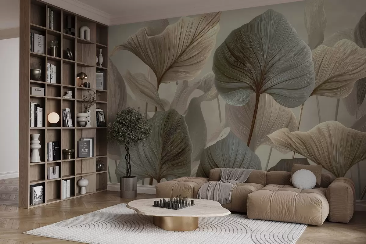 Papier peint Feuilles w04848 buy France - Uwalls.fr Papier peint Feuilles w04848