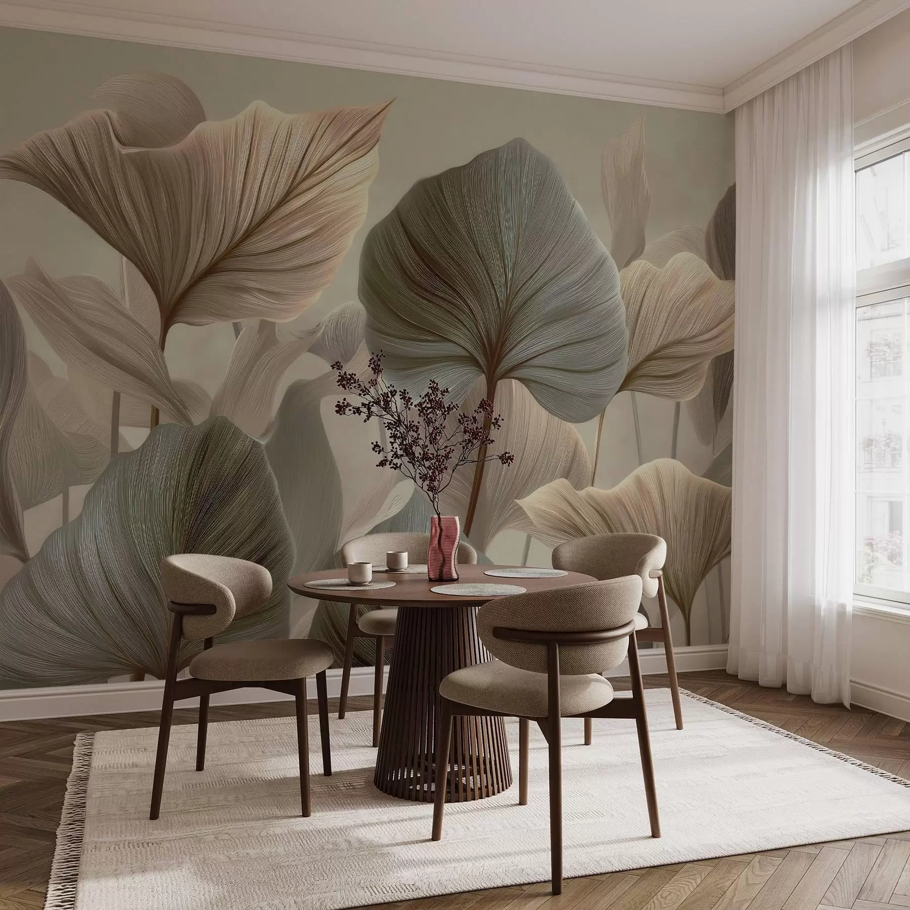Papier peint Feuilles w04848 buy France - Uwalls.fr Papier peint Feuilles w04848