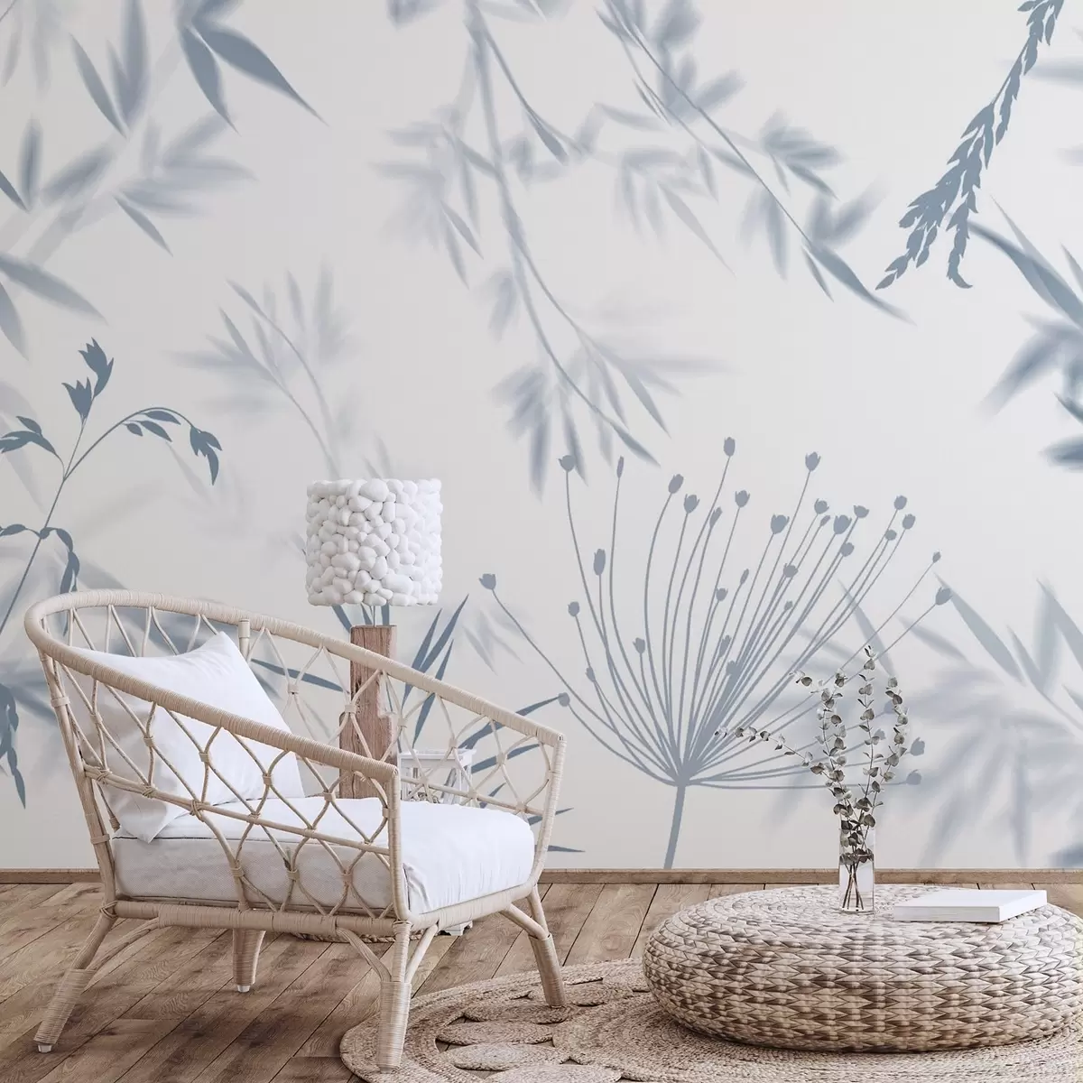 Papier peint Silhouettes de feuillage w04850v2