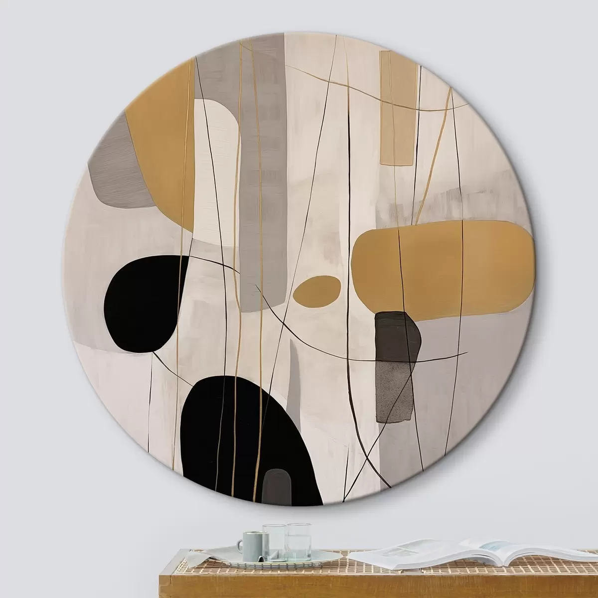 Tableaux rondes Abstraction r46435