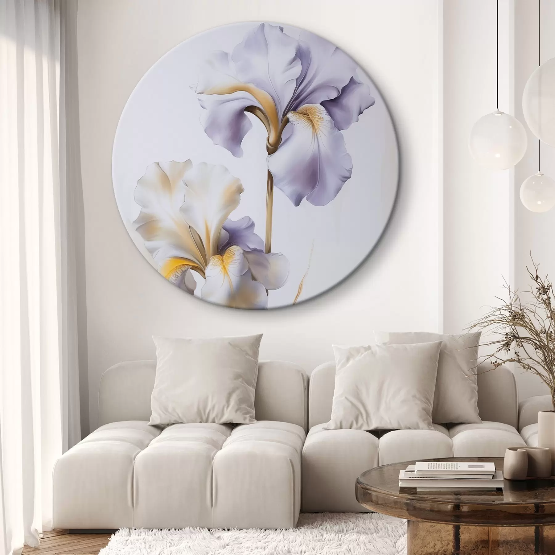 Tableau Iris  peinture imitation r46440