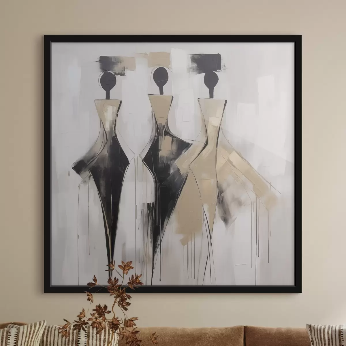 Poster Silhouettes abstraites f46436