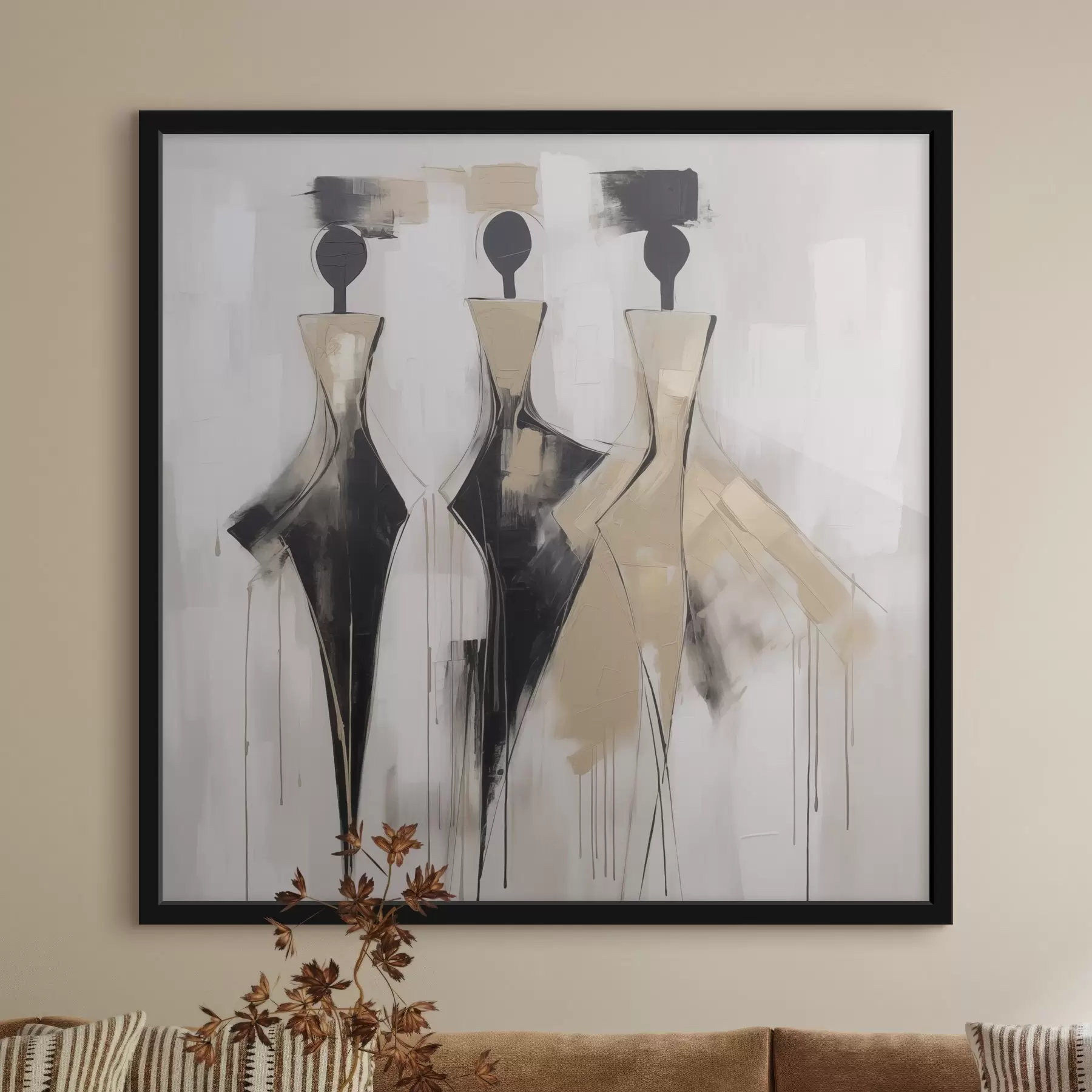 Papier peint Silhouettes abstraites f46436