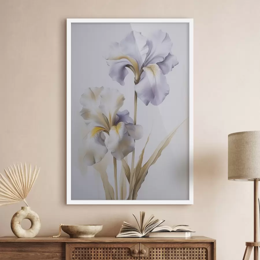 Papier peint Iris  peinture imitation f46440