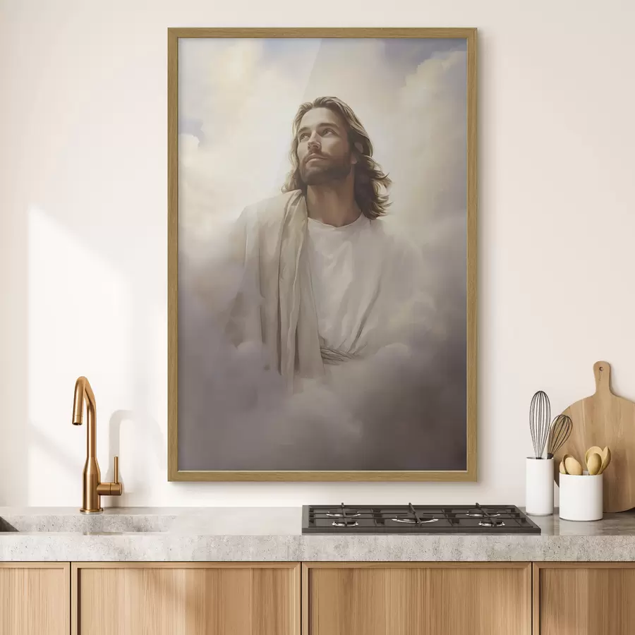 Papier peint Jésus parmi les nuages f46445
