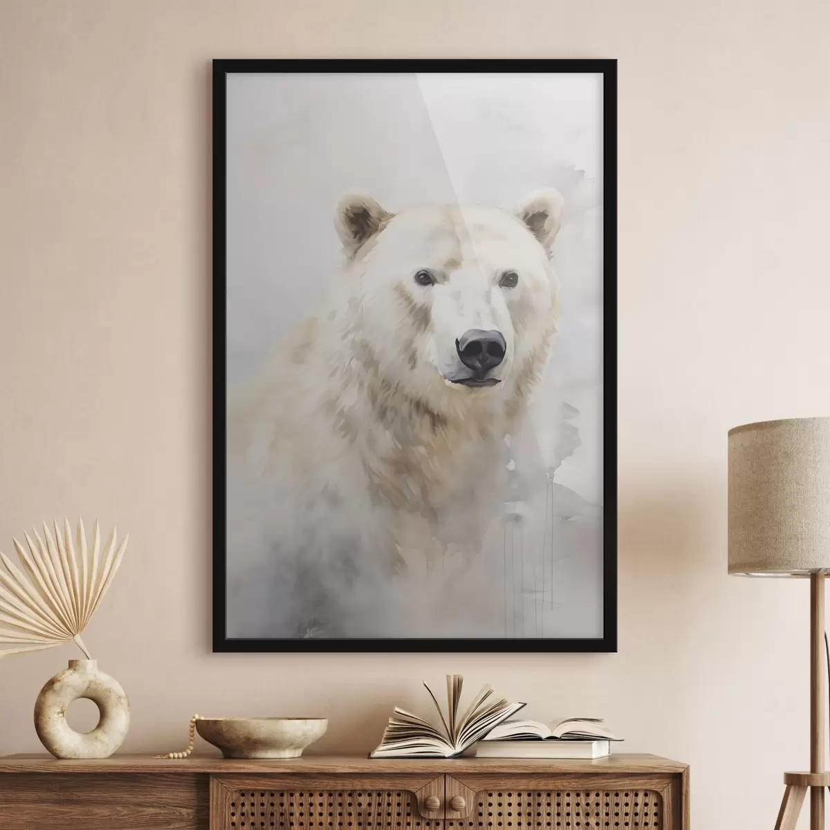 Poster Peinture imitant un ours f46447