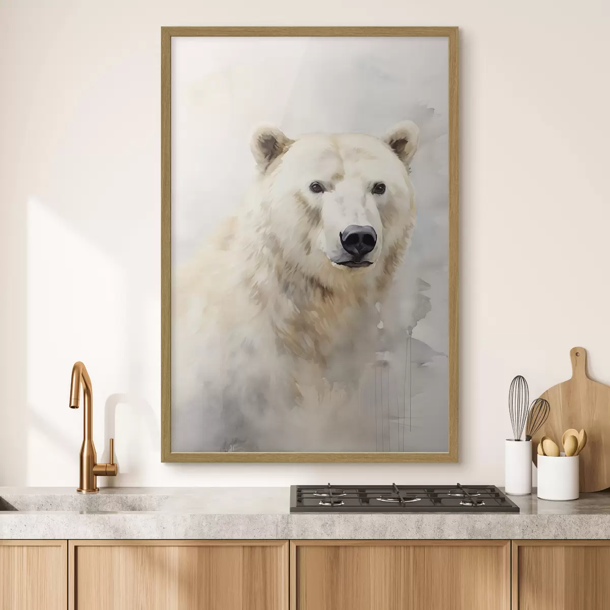 Poster Peinture imitant un ours f46447