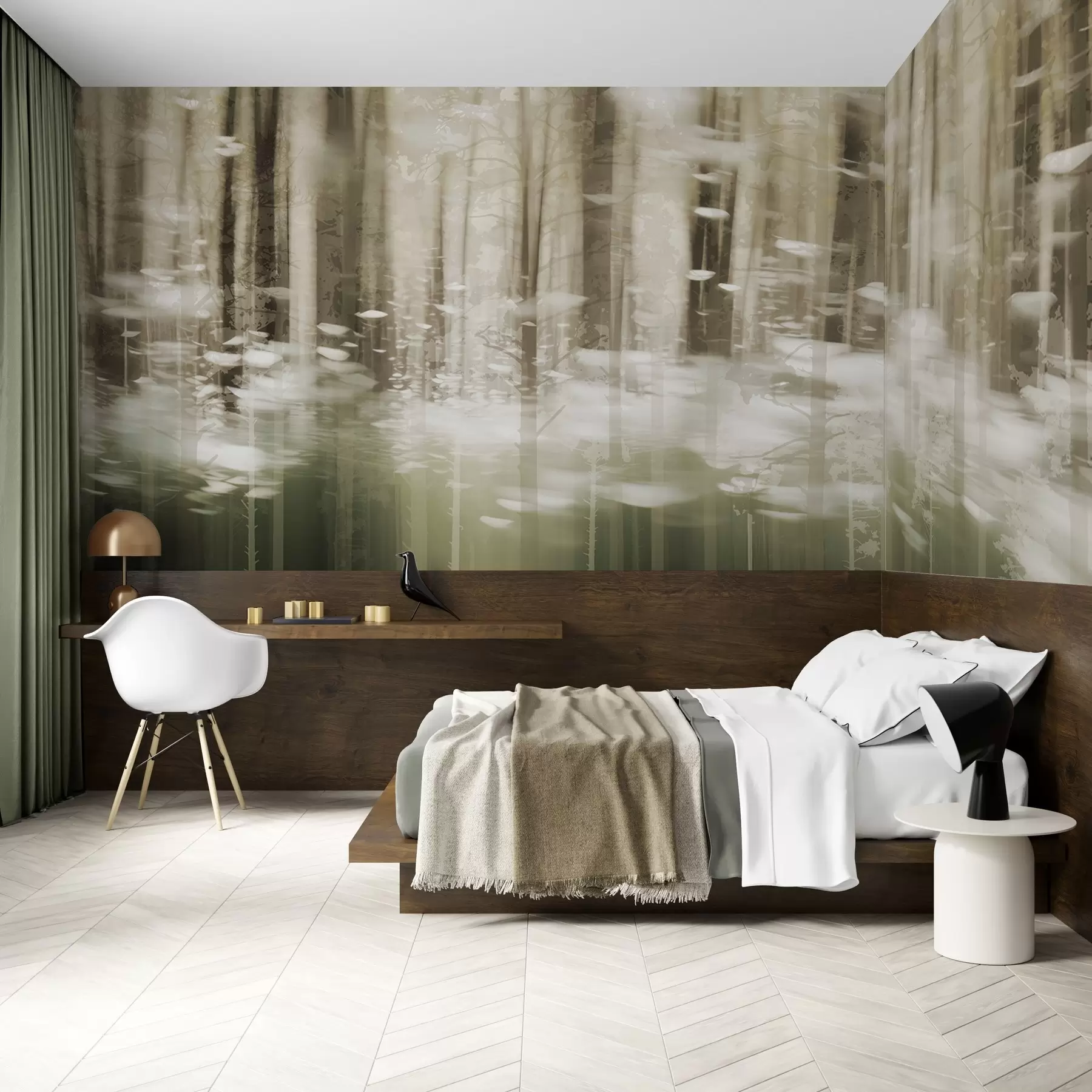 Papier peint Troncs d'arbres stylisés aux couleurs pastel w04844 buy France - Uwalls.fr Papier peint Troncs d'arbres stylisés aux couleurs pastel w04844