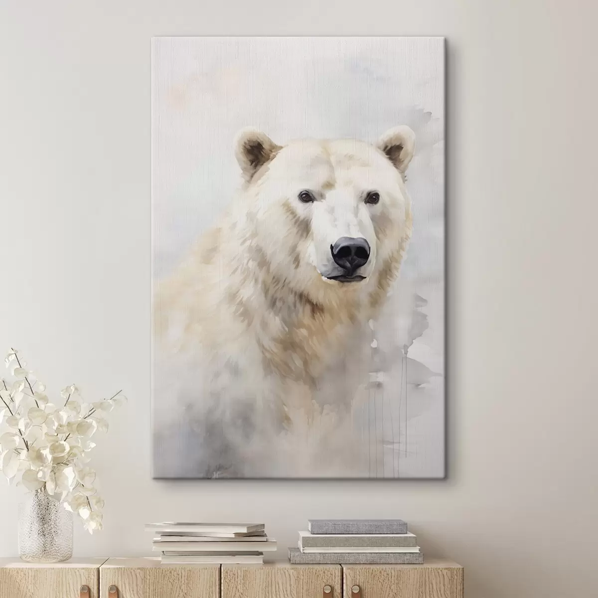 Tableau Peinture imitant un ours s46447