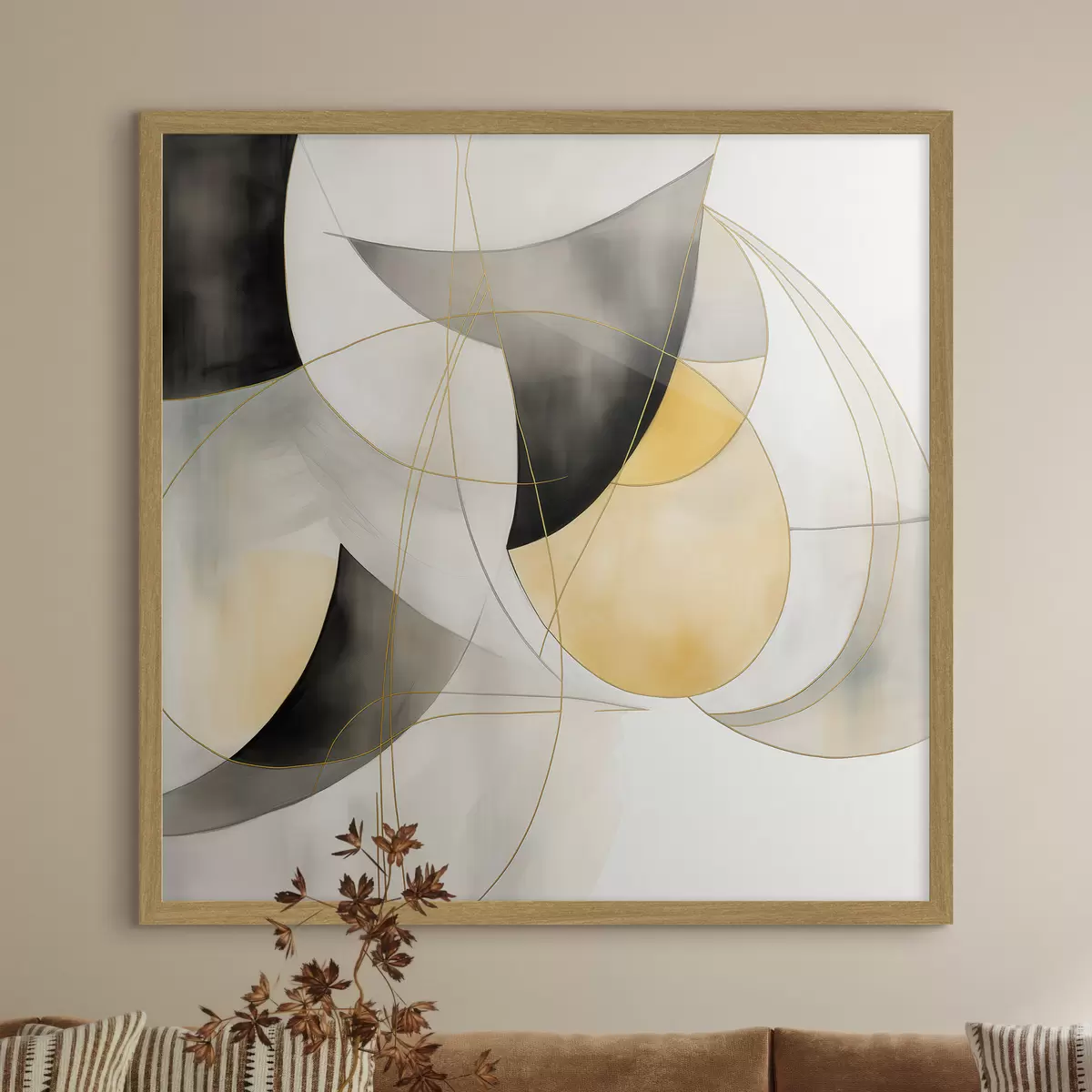 Poster Abstraction géométrique dans un style moderne f46328