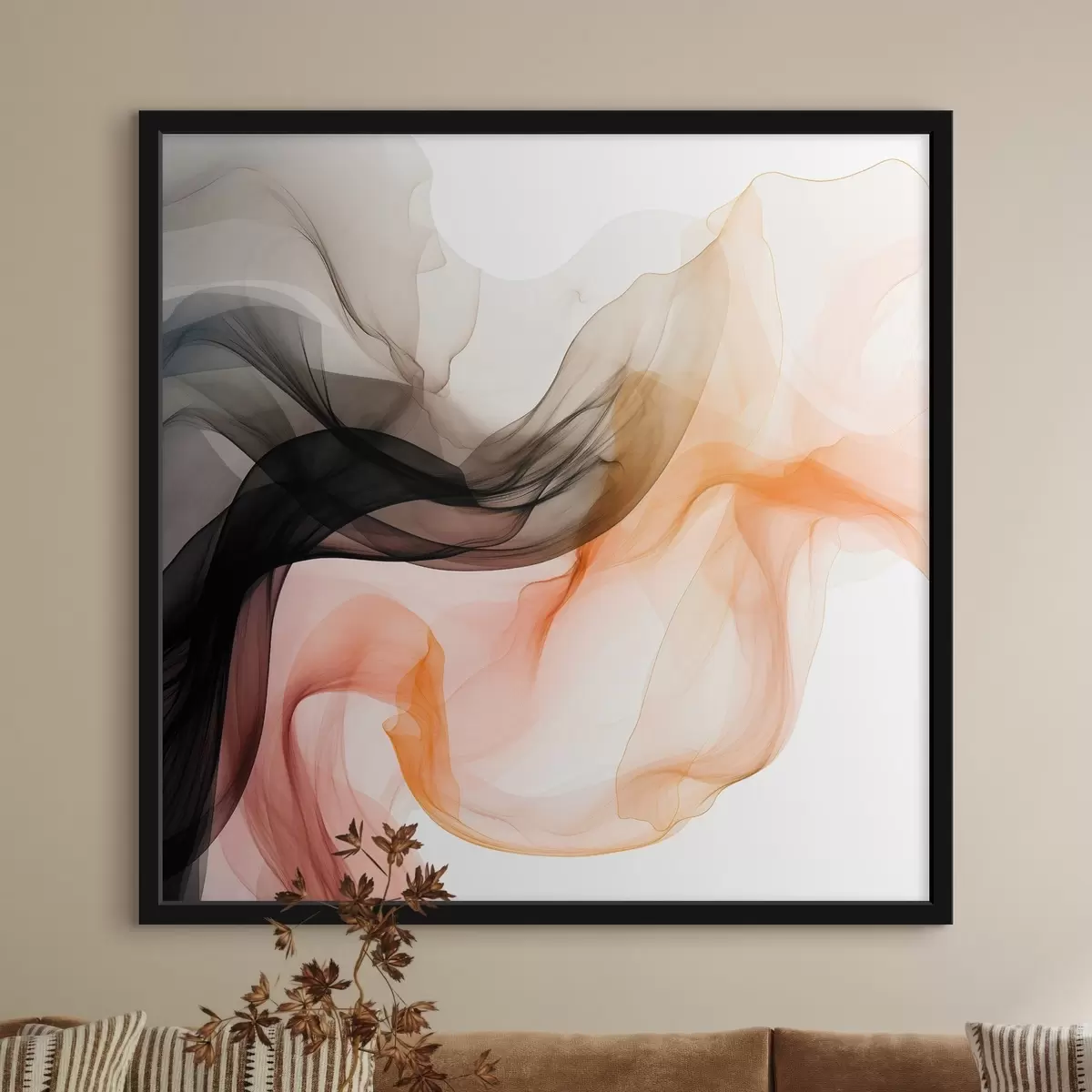 Poster Flux d'air, abstraction transparente f46332