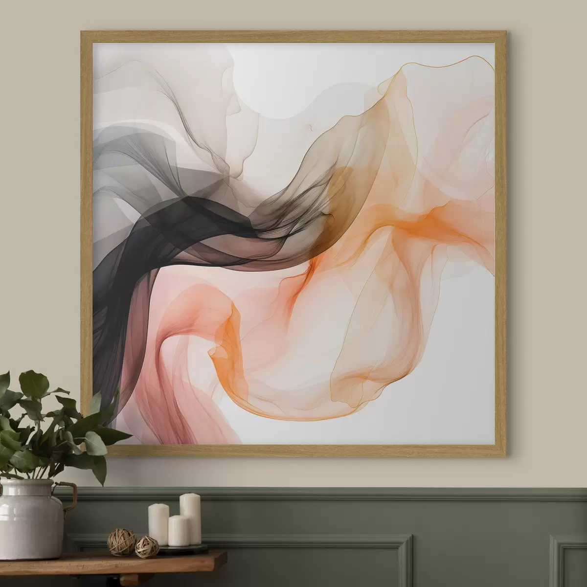Poster Flux d'air, abstraction transparente f46332