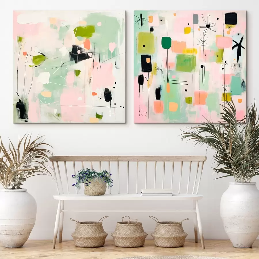 Tableau Motifs floraux dans un style moderne m00900 Tableau Motifs floraux dans un style moderne m00900