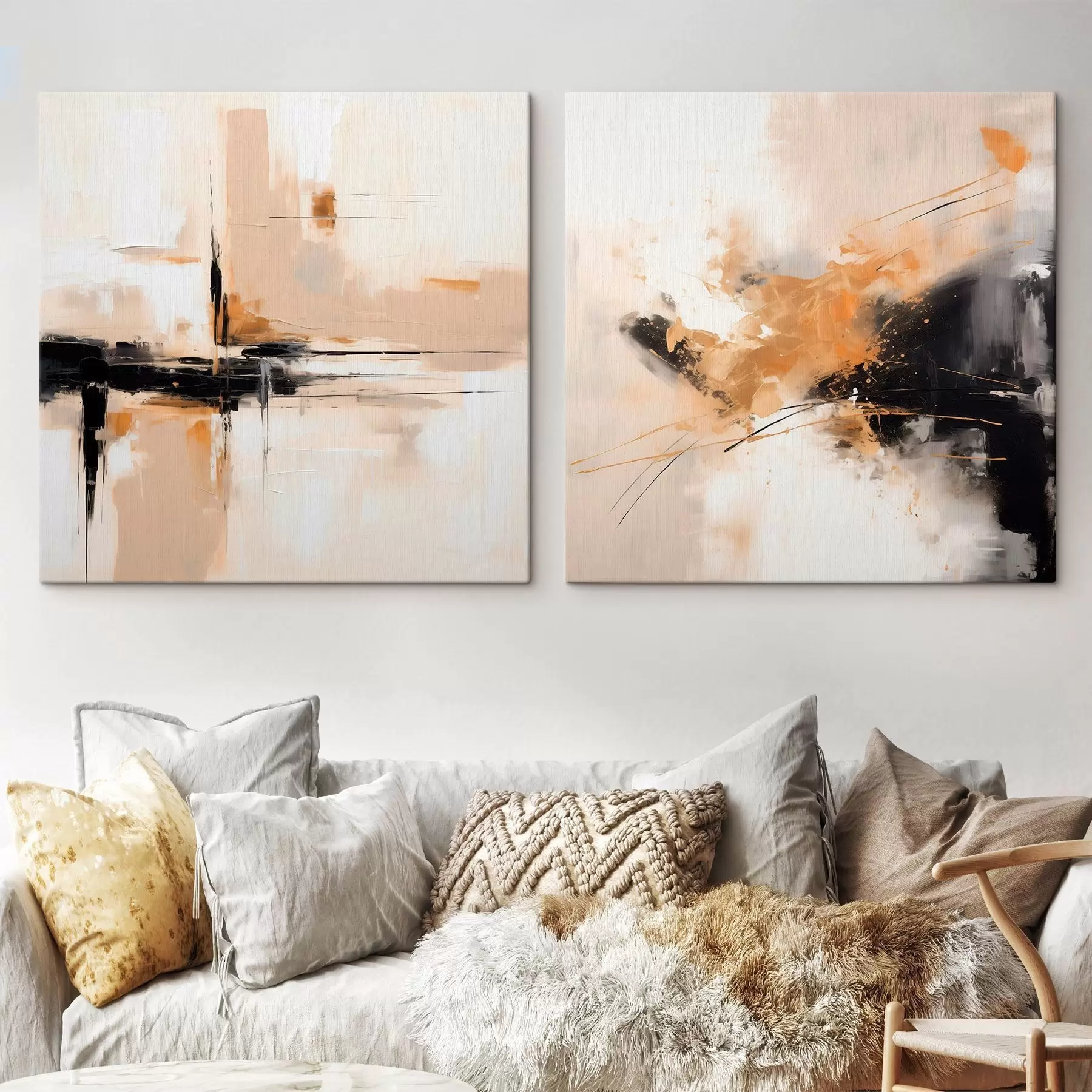 Tableau Géométrie et expression dans le style huile m00901