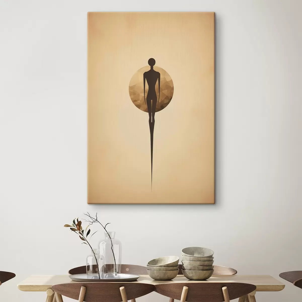 Tableau Silhouette abstraite s46356