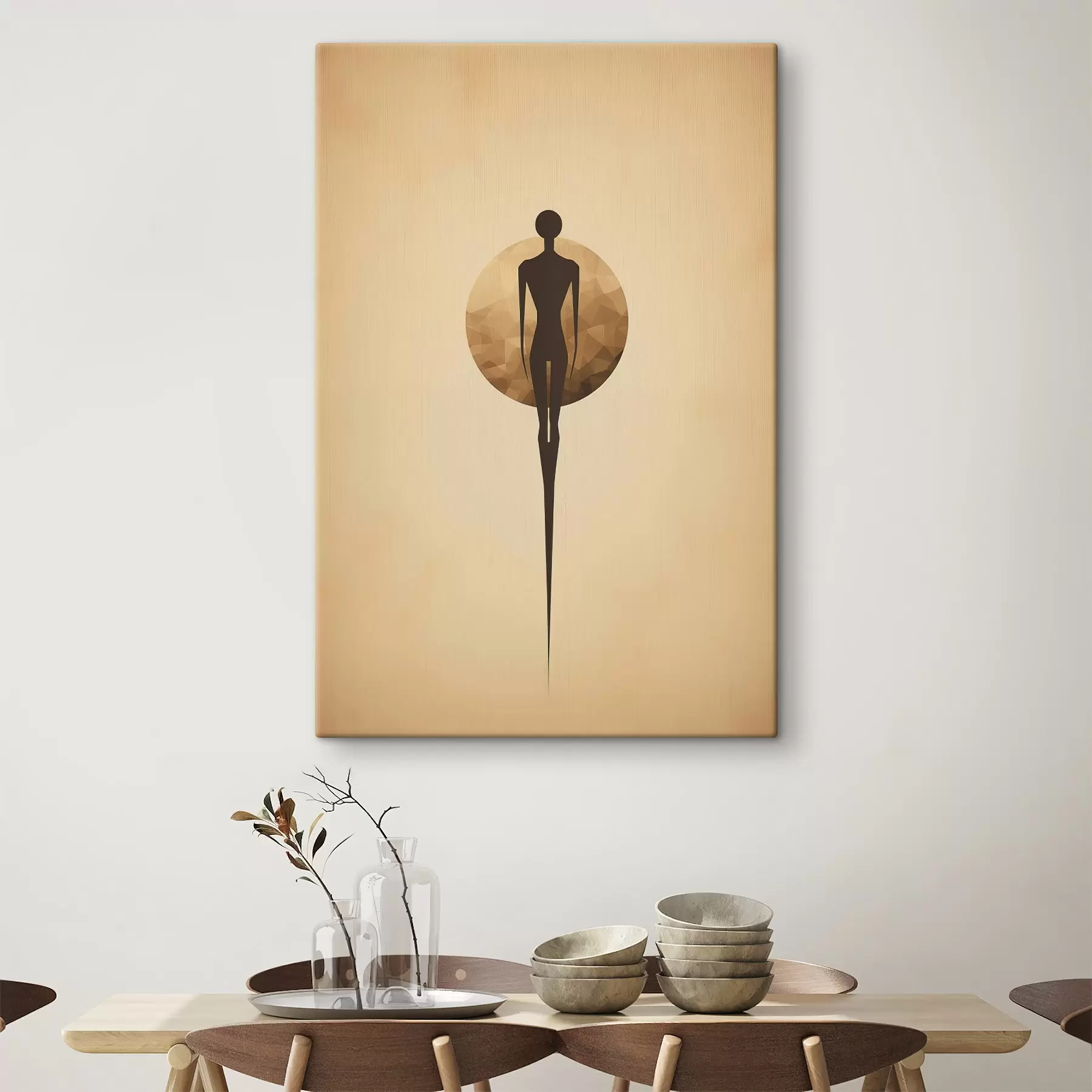 Tableau Silhouette abstraite s46356