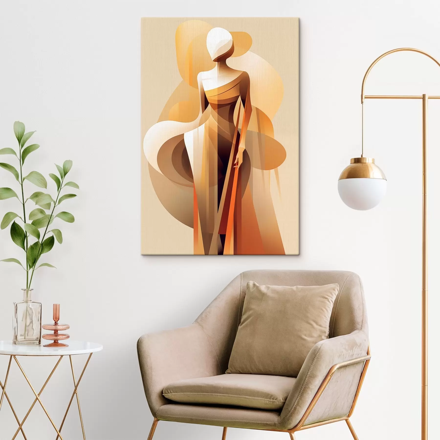 Tableau Silhouette abstraite s46357