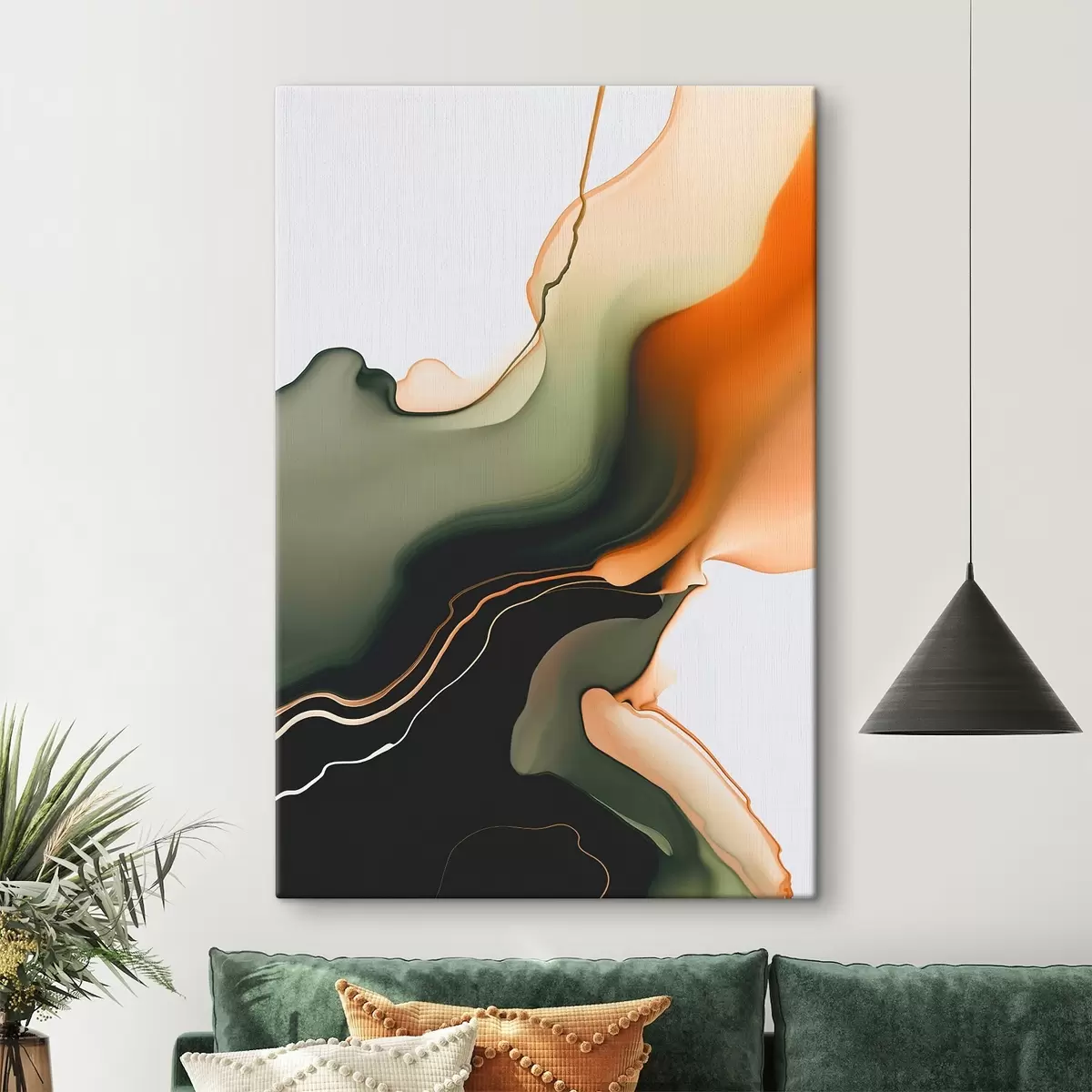 Tableau Vague abstraite s46448