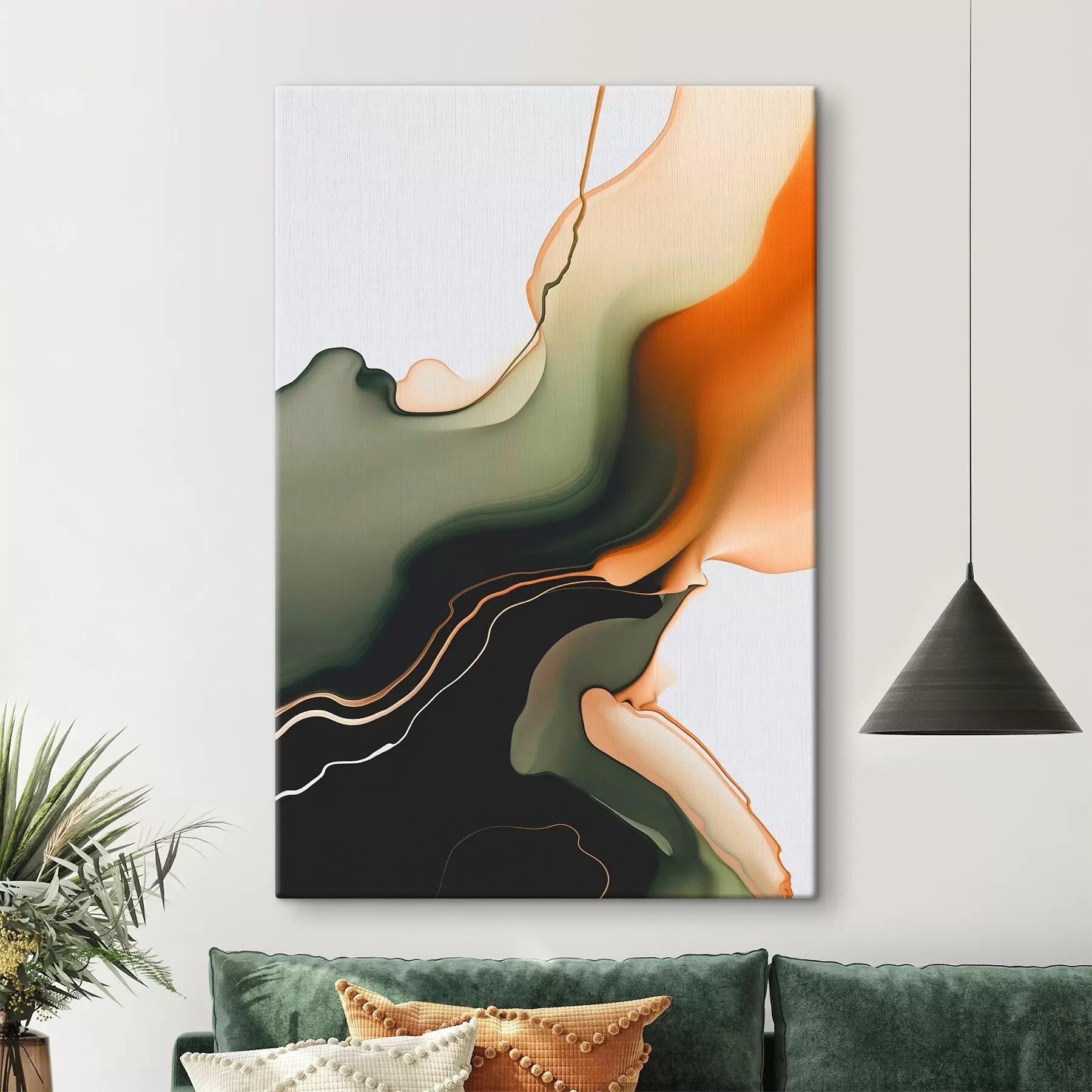 Tableau Vague abstraite s46448