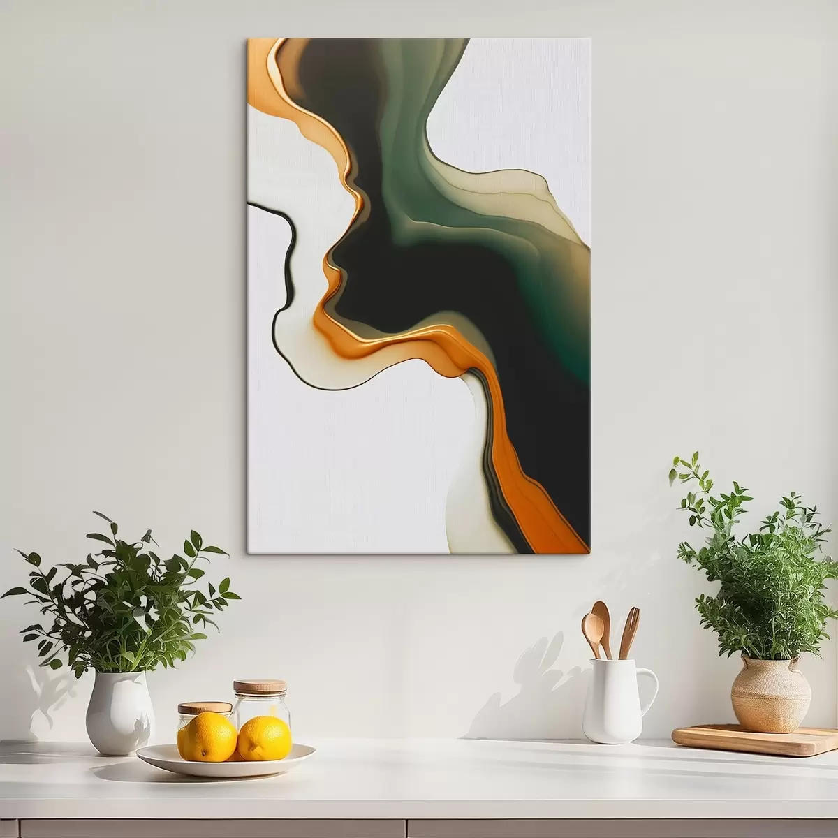 Tableau Vague abstraite s46449