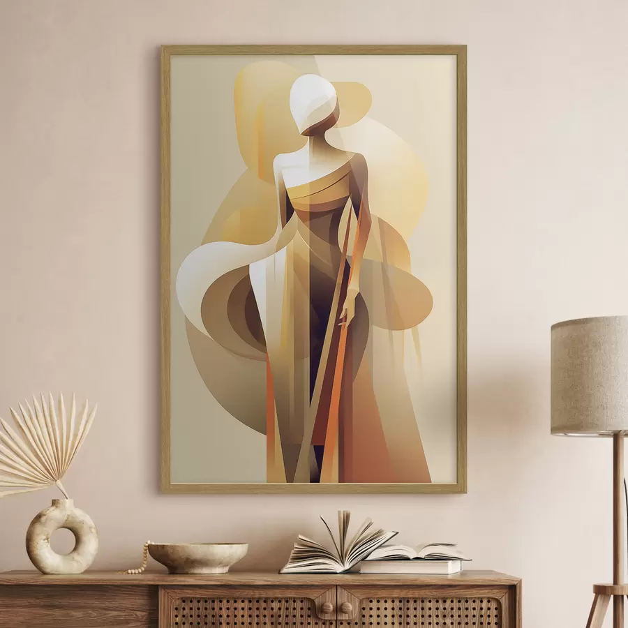 Papier peint Silhouette abstraite f46357