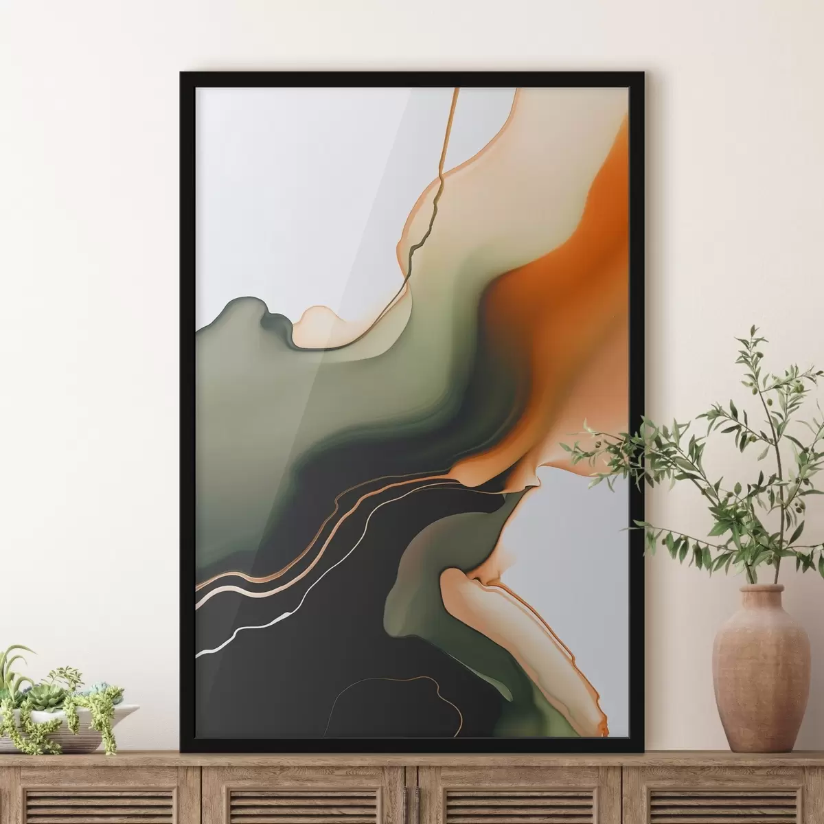 Poster Vague abstraite f46448