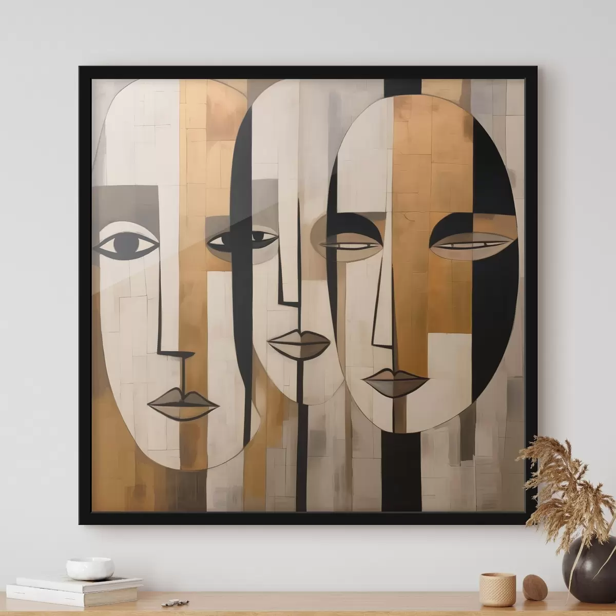 Poster Visages abstraits f46452