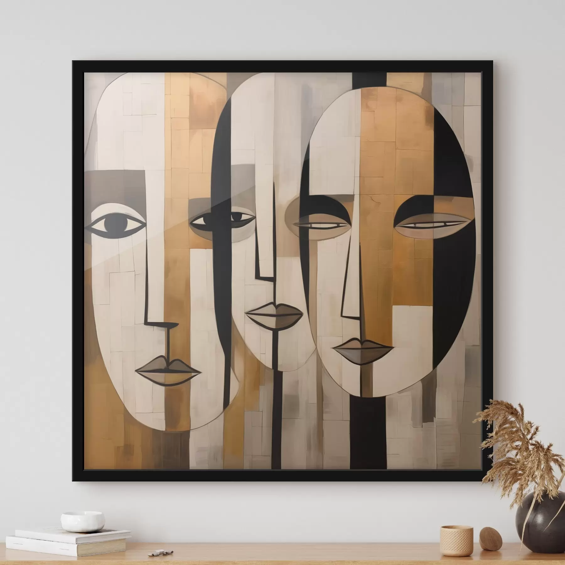 Papier peint Visages abstraits f46452