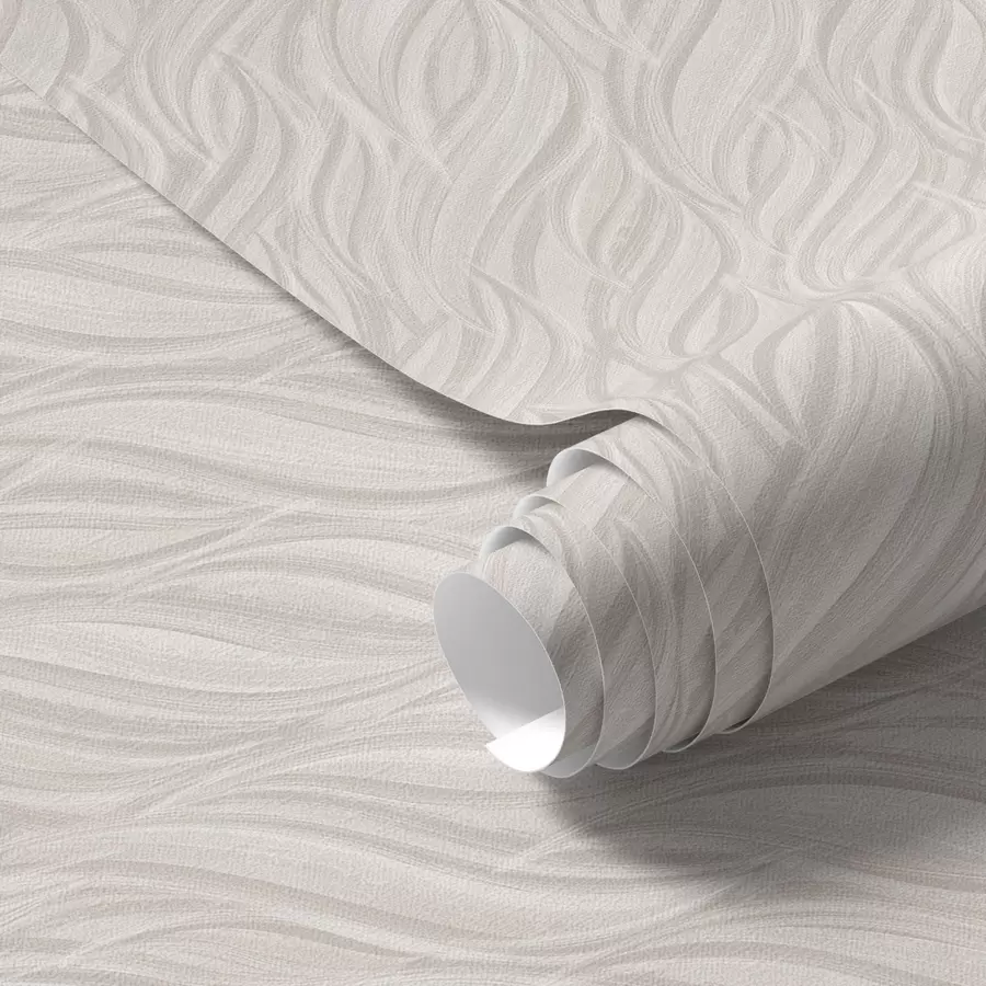 Papier peint Coups de pinceau texturés, beige chaud a00688