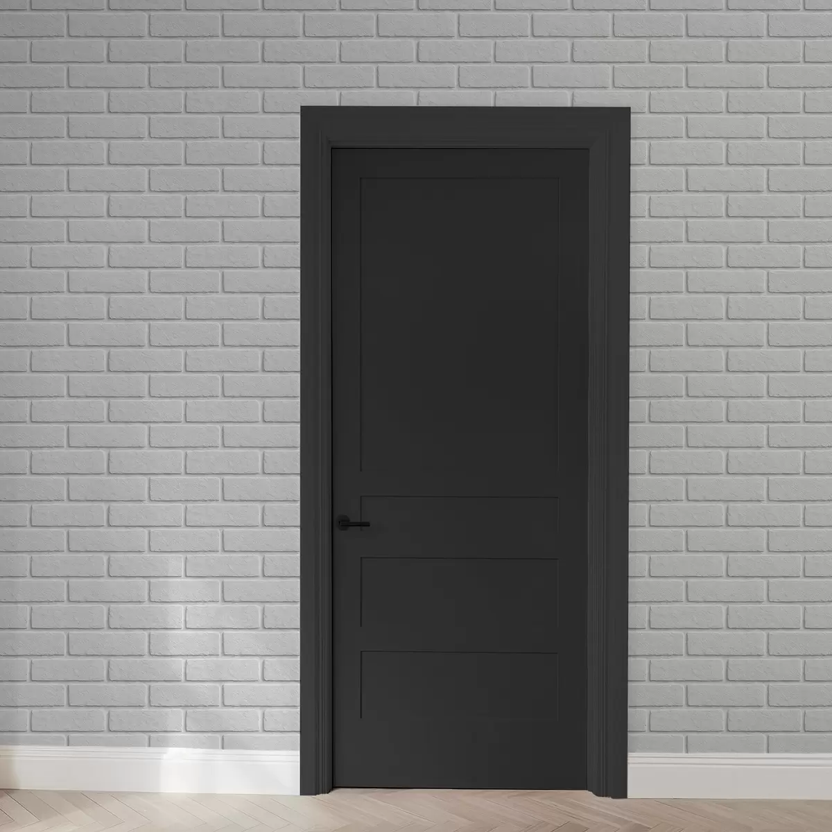 Papier peint Texture brique blanche, disposition horizontale a00877