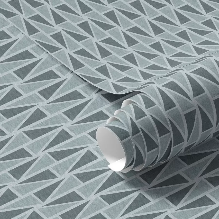 Papier peint Treillis en verre bleu sarcelle avec entretoises diagonales a00902