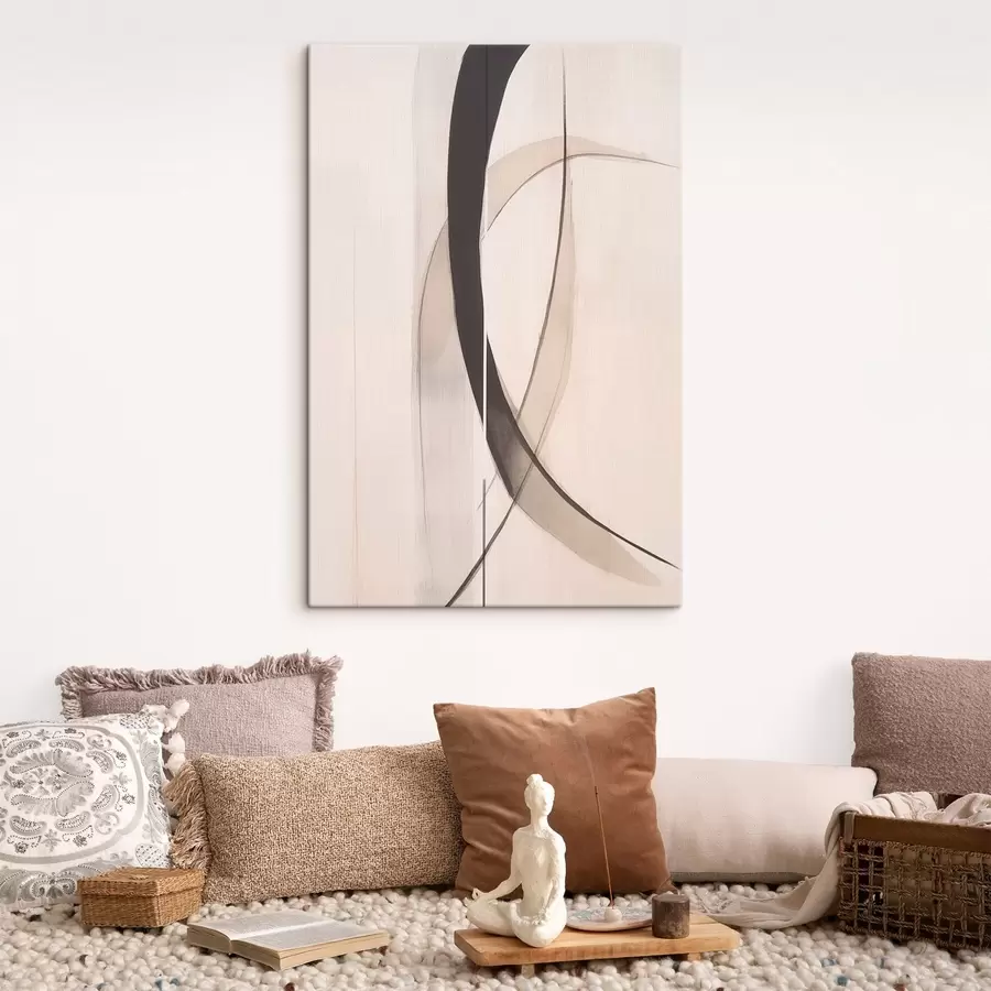 Tableau Calligraphie élégante. Abstraction. s46468