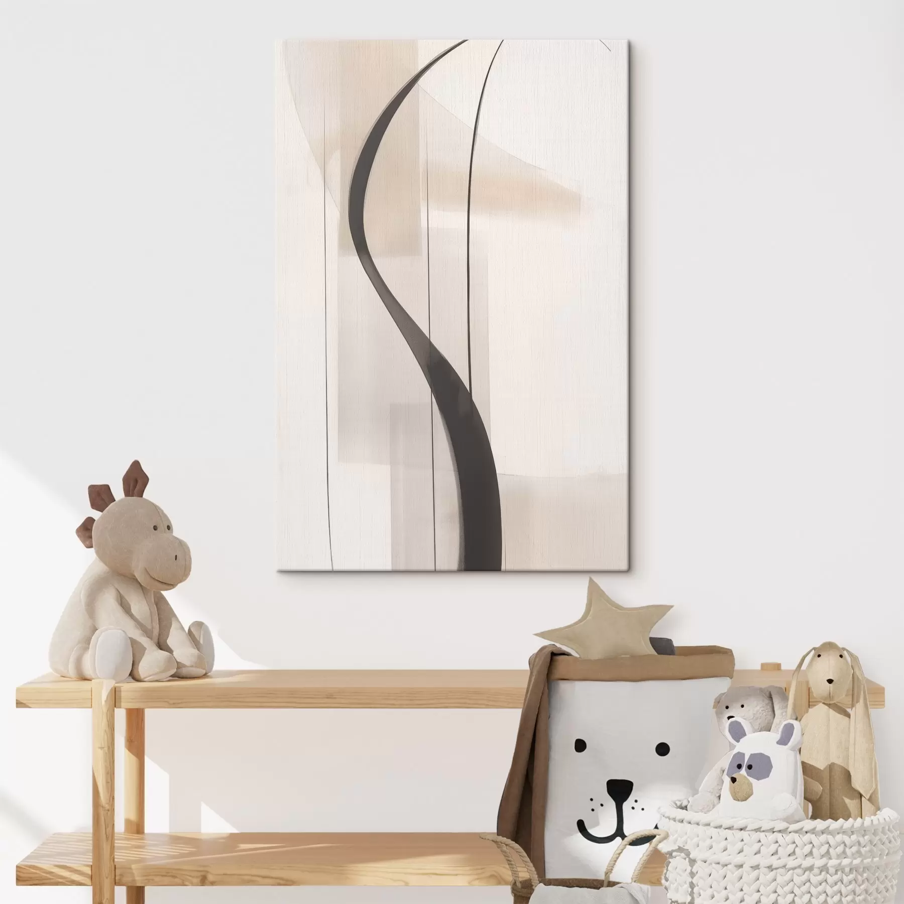 Tableau Calligraphie élégante. Abstraction s46469