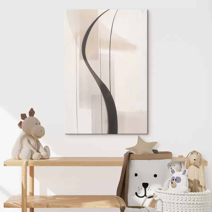 Tableau Calligraphie élégante. Abstraction. s46469