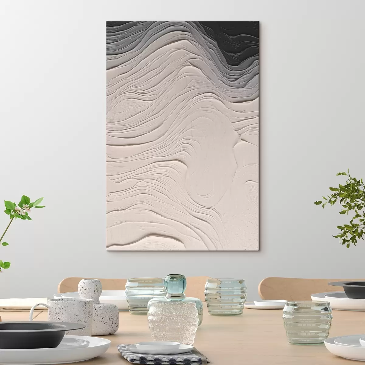 Tableau Texture ondulée s46474