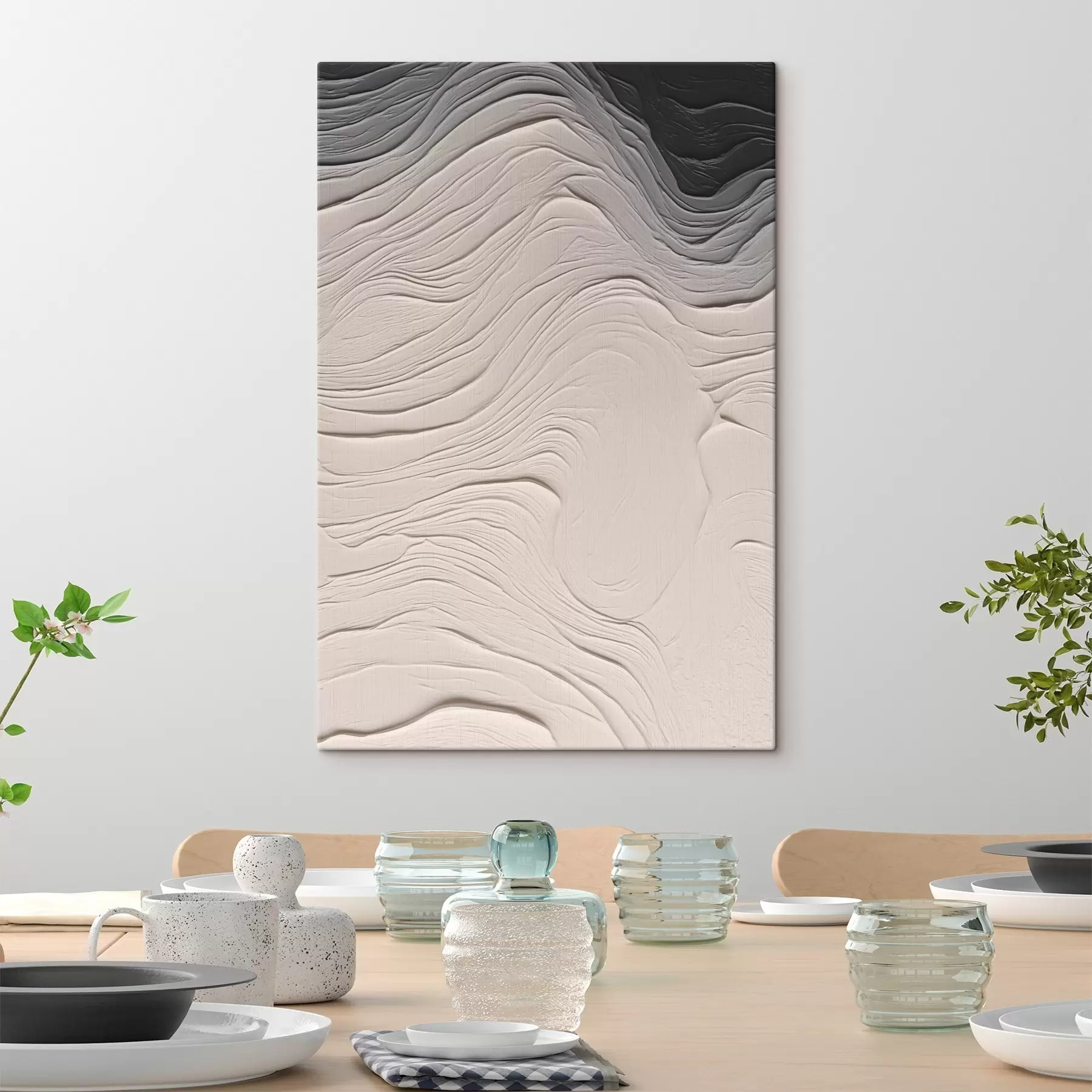 Tableau Texture ondulée s46474