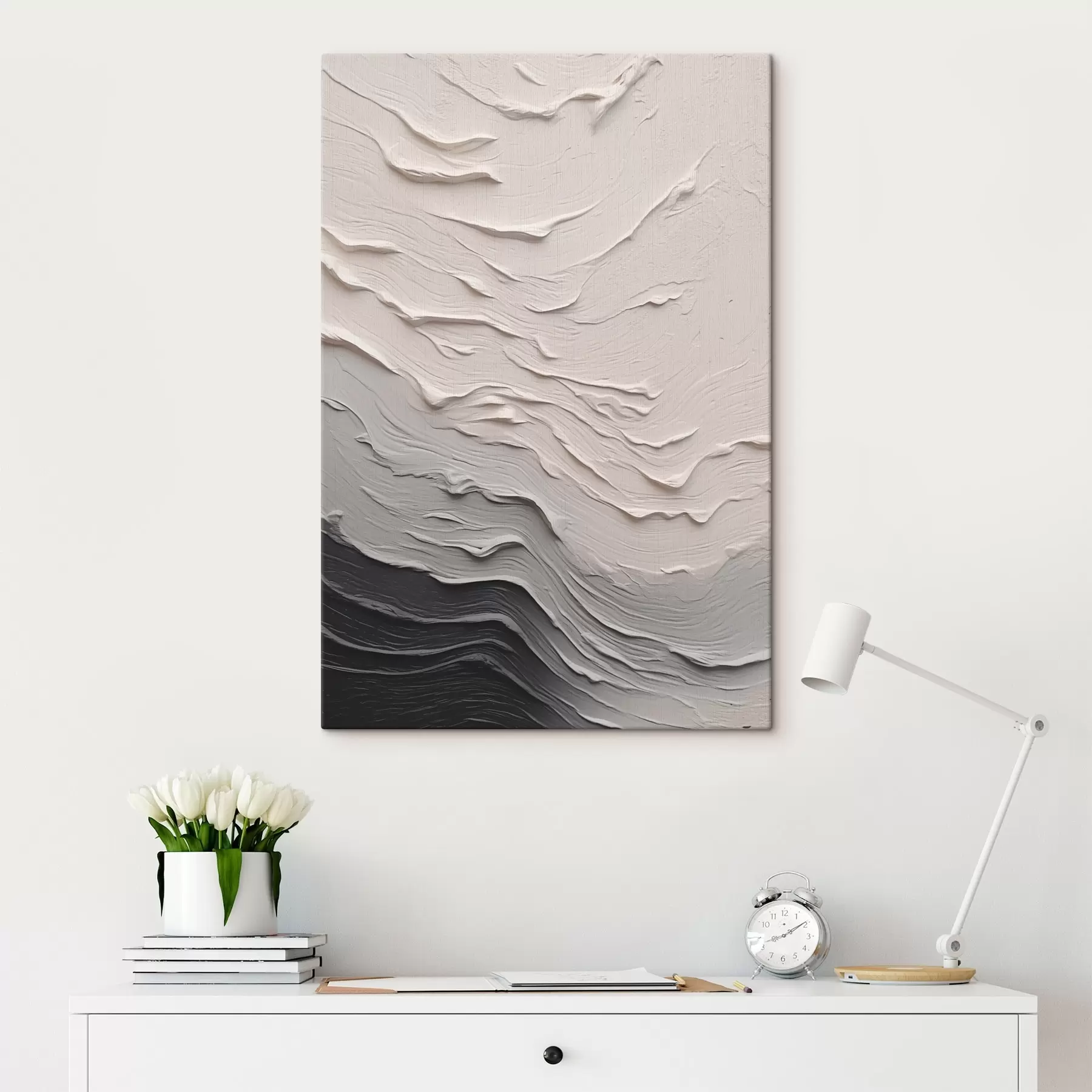 Tableau Texture ondulée s46475